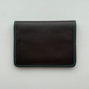 Dark Brown Leather Bifold Wallet